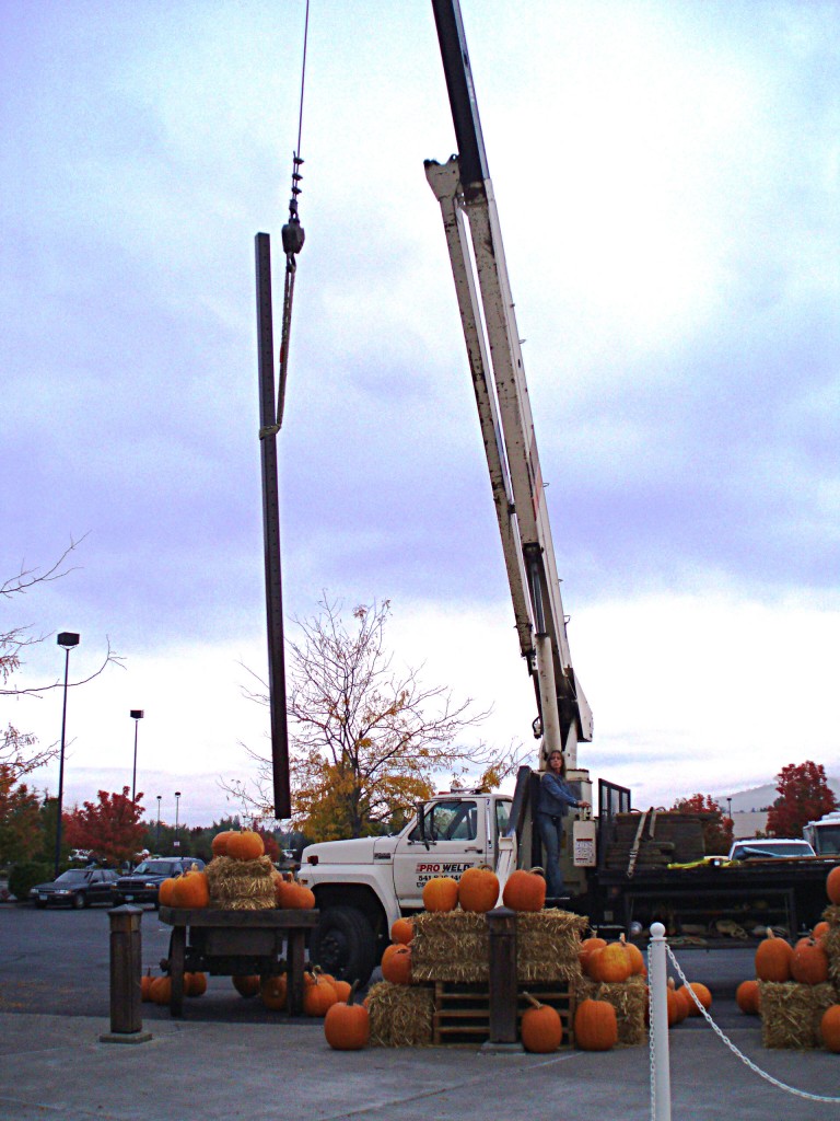 Pumpkin Tower Crane Service By Penny Oberlander at Harry and David 
