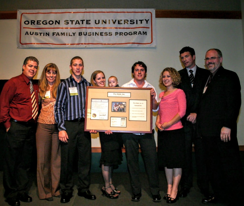 2005 Oberlanders Excellence in Family Business Awarded to Pro Weld from OSU