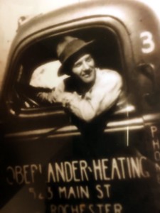 Great Grandpa Don Oberlander in Oberlander Heating, Co. 