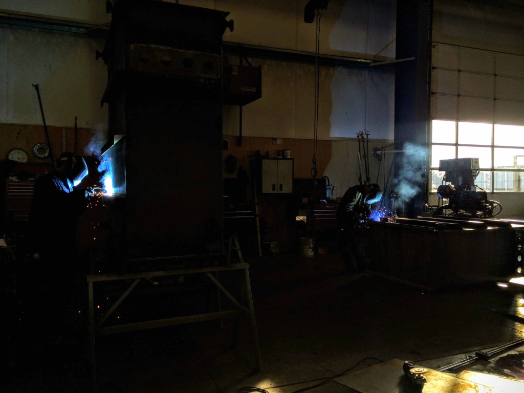Pro Weld fabricators welding in the shop