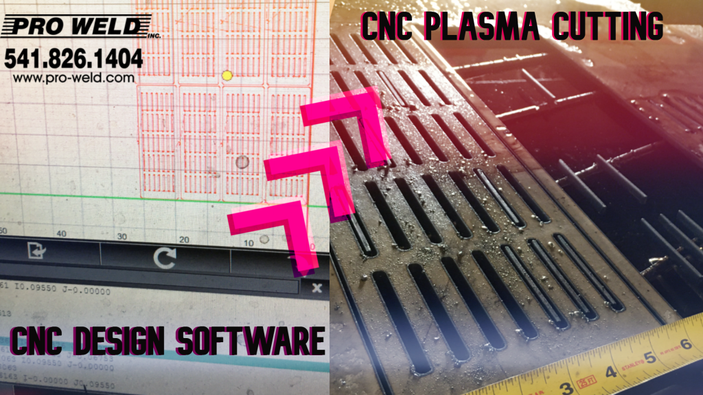 CNC Plasma design to cutting at Pro Weld metal shop