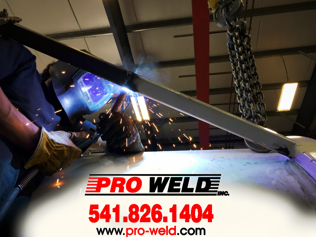 Welding performed by certified Pro Weld fabricator: Let us help YOU with your metal jobs.