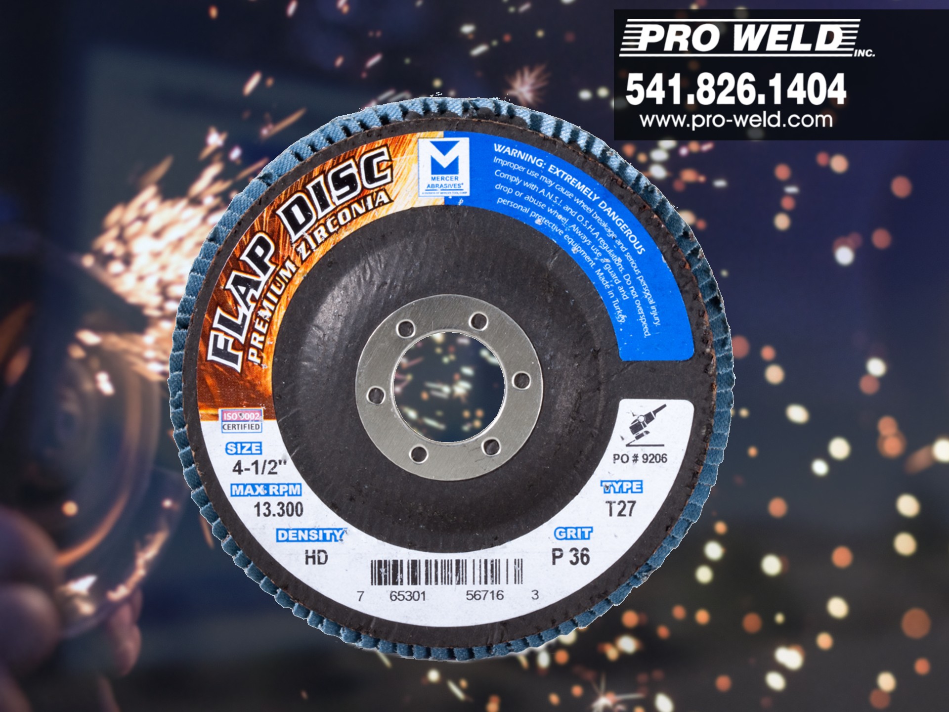 Pro Weld, Inc. ⌁ Pro Weld brings YOU Mercer Abrasives Flap Discs