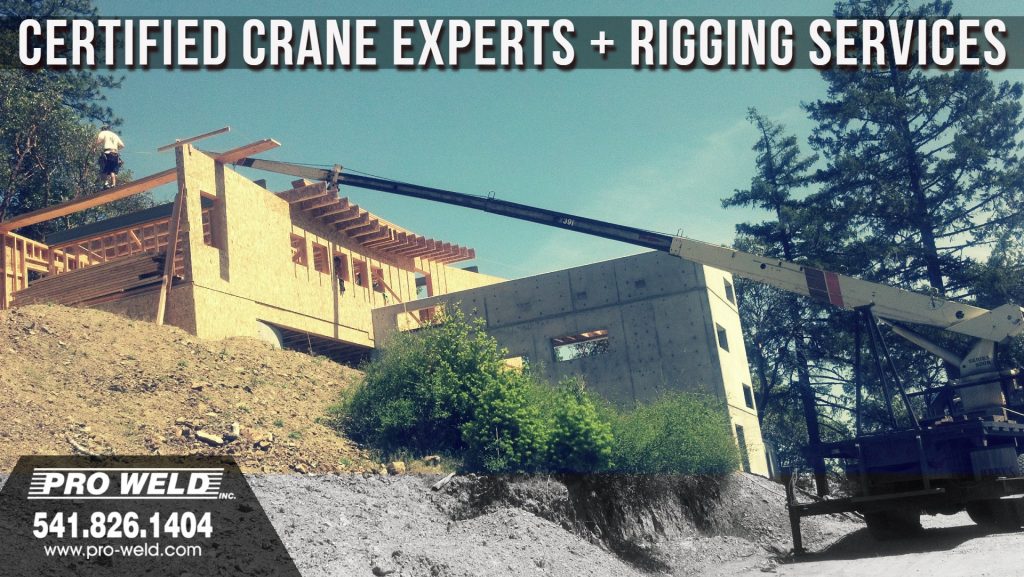 Crane + Rigging Services y Pro Weld welding crew